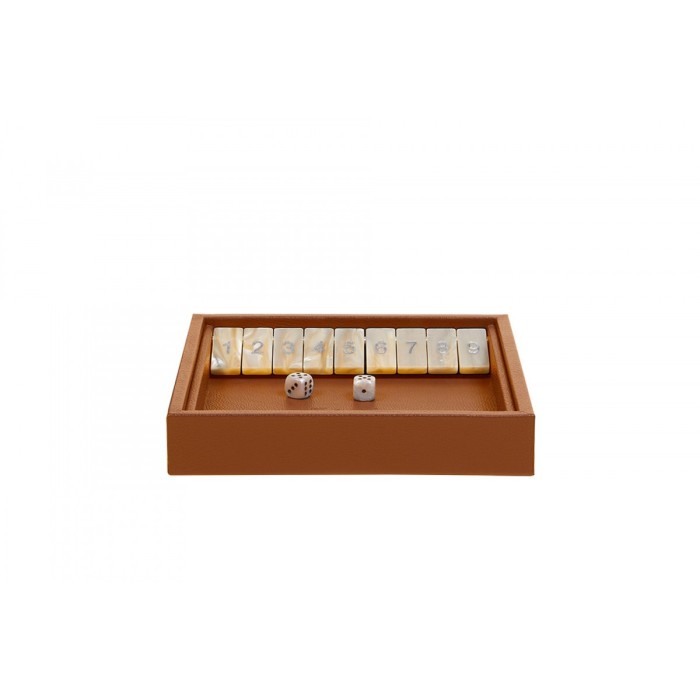 Shut the Box en Cuir - Effet Buffle