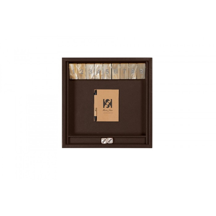 Shut the Box en Cuir - Effet Buffle