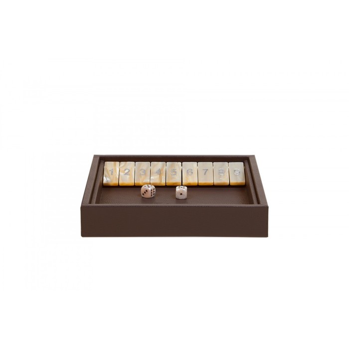 Shut the Box en Cuir - Effet Buffle