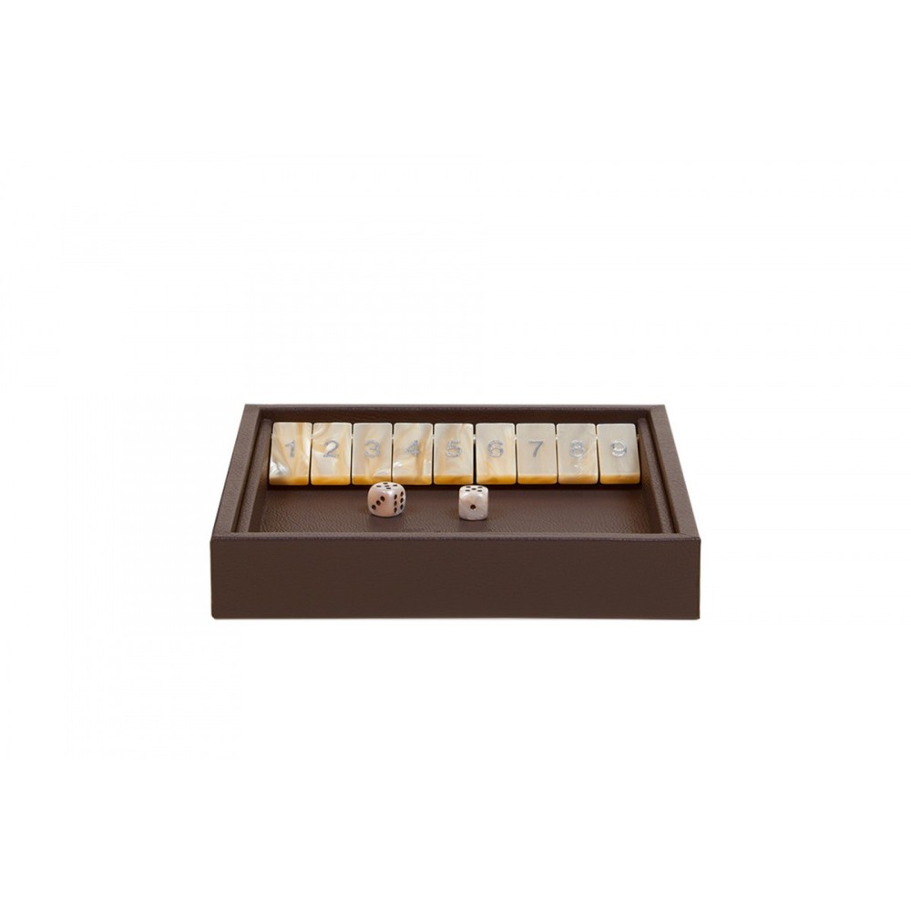 Shut the Box en Cuir - Effet Buffle