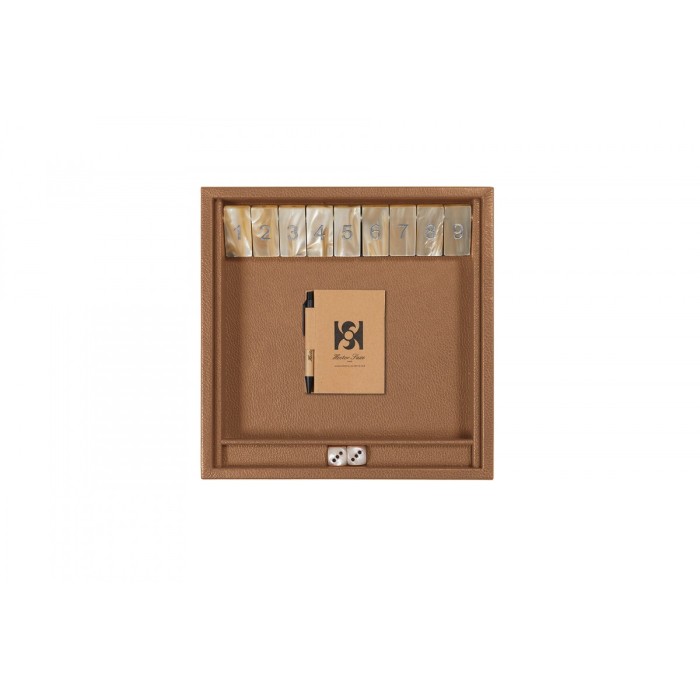 Shut the Box en Cuir - Effet Buffle