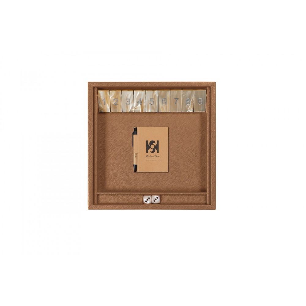 Shut the Box en Cuir - Effet Buffle