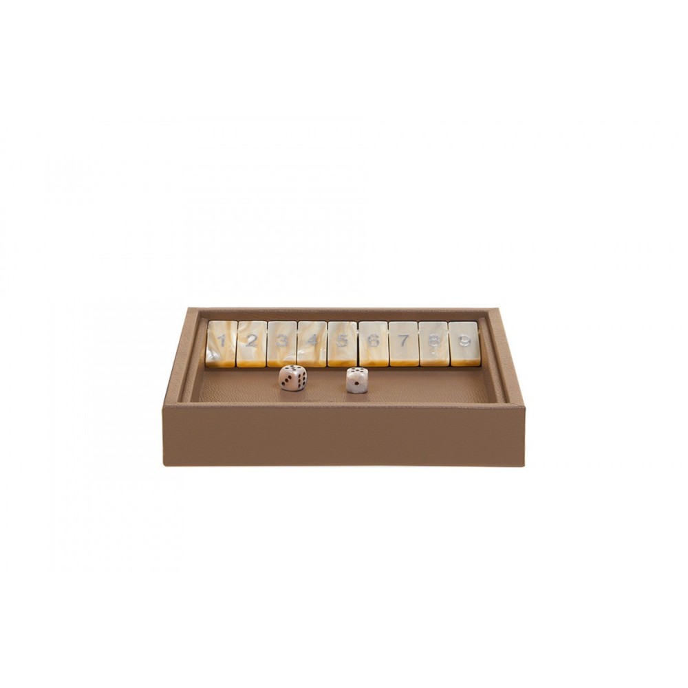 Shut the Box en Cuir - Effet Buffle