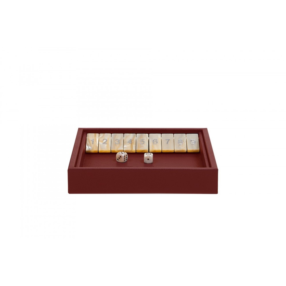 Shut the Box en Cuir - Effet Buffle