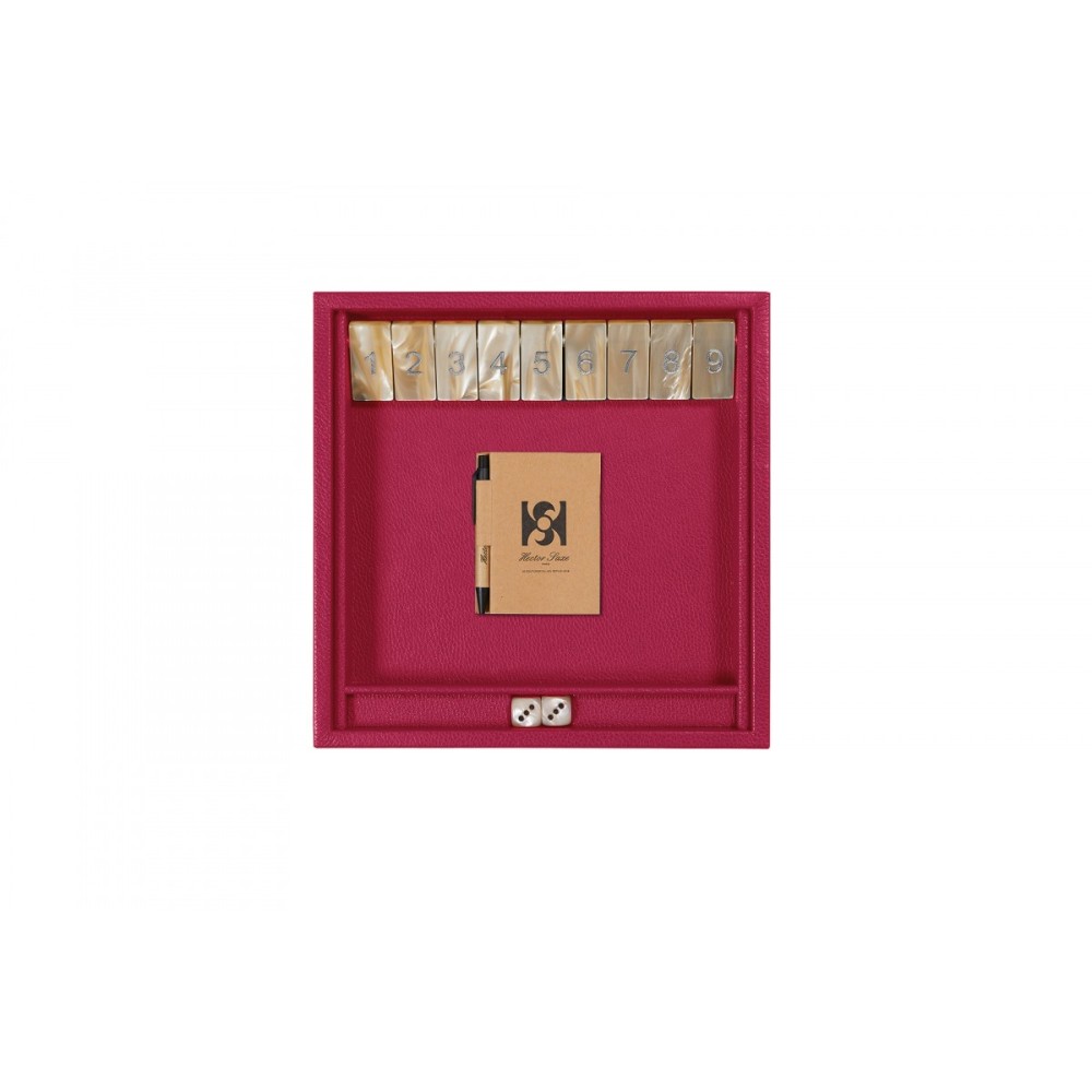 Shut the Box en Cuir - Effet Buffle