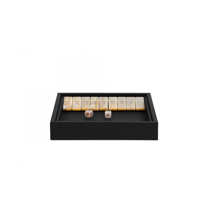 Shut the Box en Cuir - Effet Buffle