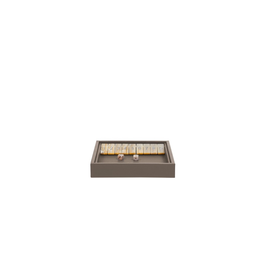Shut the Box en Cuir - Effet Buffle