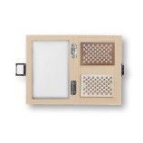 Coffret Cartes - Cuir - Effet Alligator