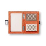 Coffret Cartes - Cuir - Effet Alligator