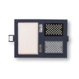 Coffret Cartes - Cuir - Effet Alligator