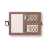 Coffret Cartes - Cuir - Effet Alligator