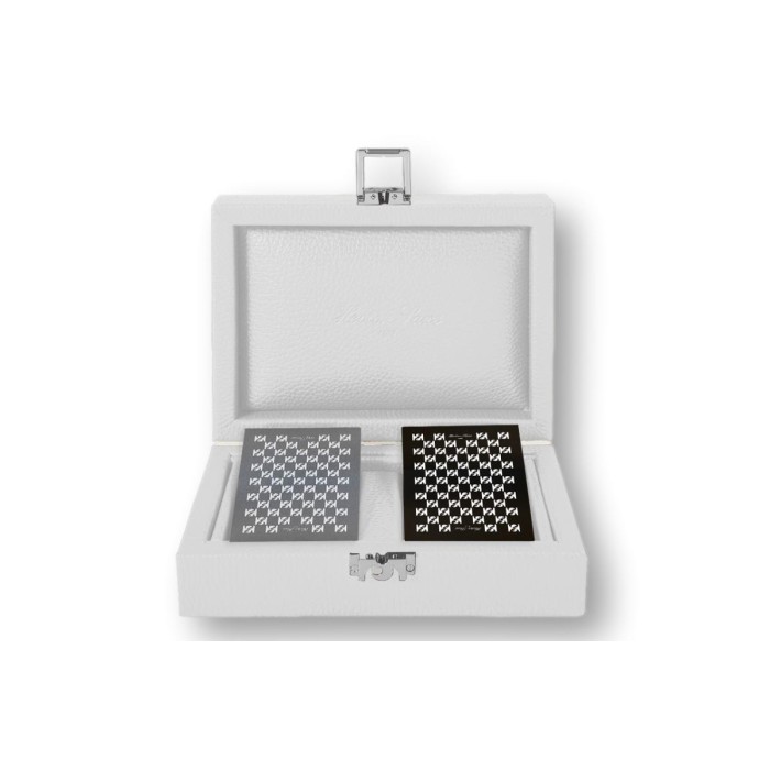 Coffret Cartes - Cuir - Effet Buffle