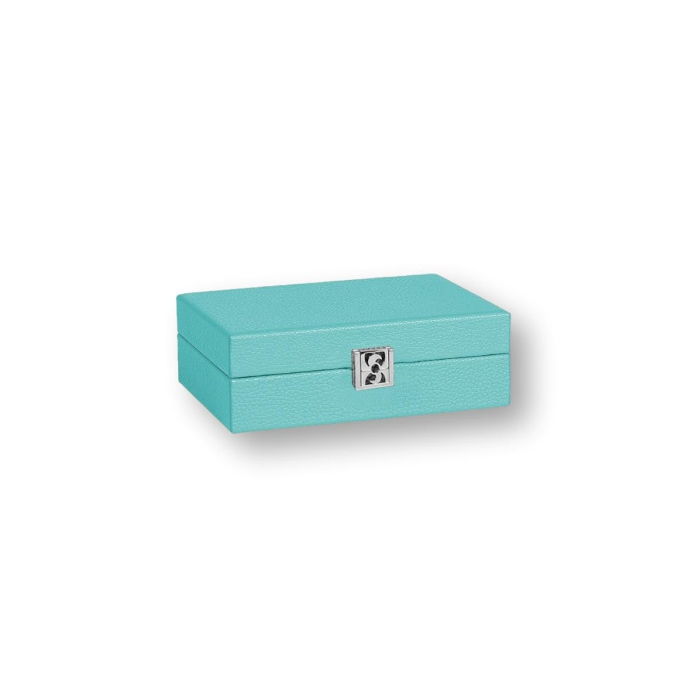 Coffret Cartes - Cuir - Effet Buffle