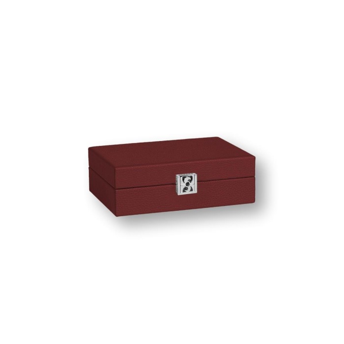 Coffret Cartes - Cuir - Effet Buffle