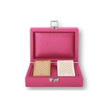 Coffret Cartes - Cuir - Effet Buffle