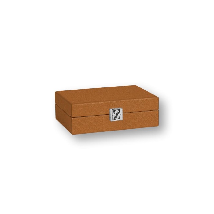 Coffret Cartes - Cuir - Effet Buffle