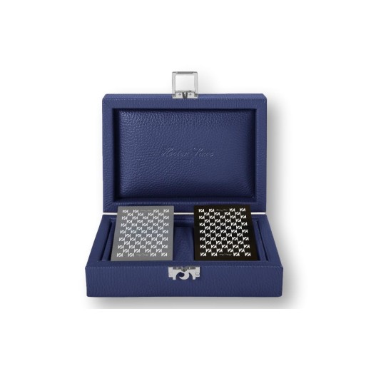 Coffret Cartes - Cuir - Effet Buffle