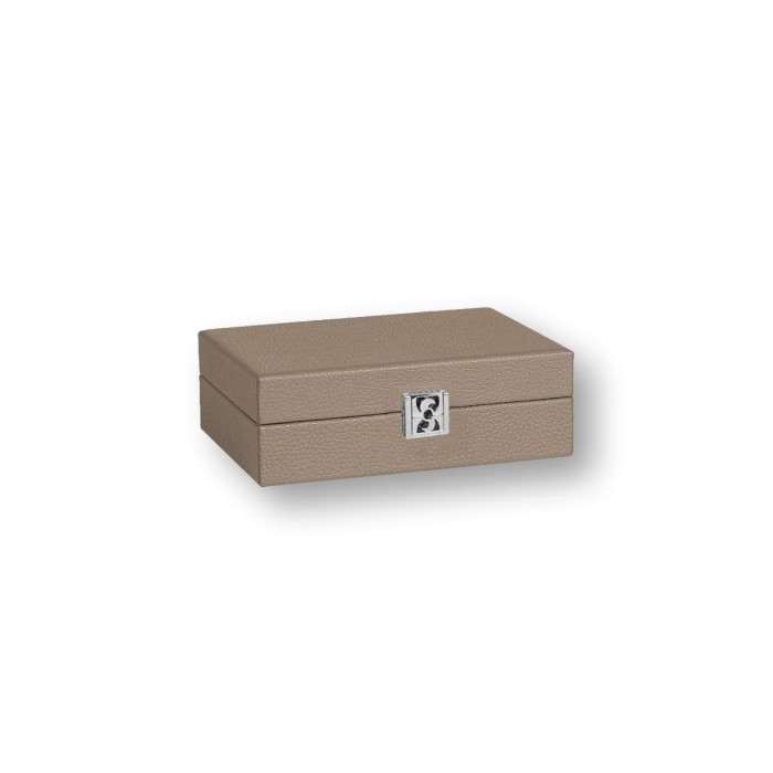 Coffret Cartes - Cuir - Effet Buffle