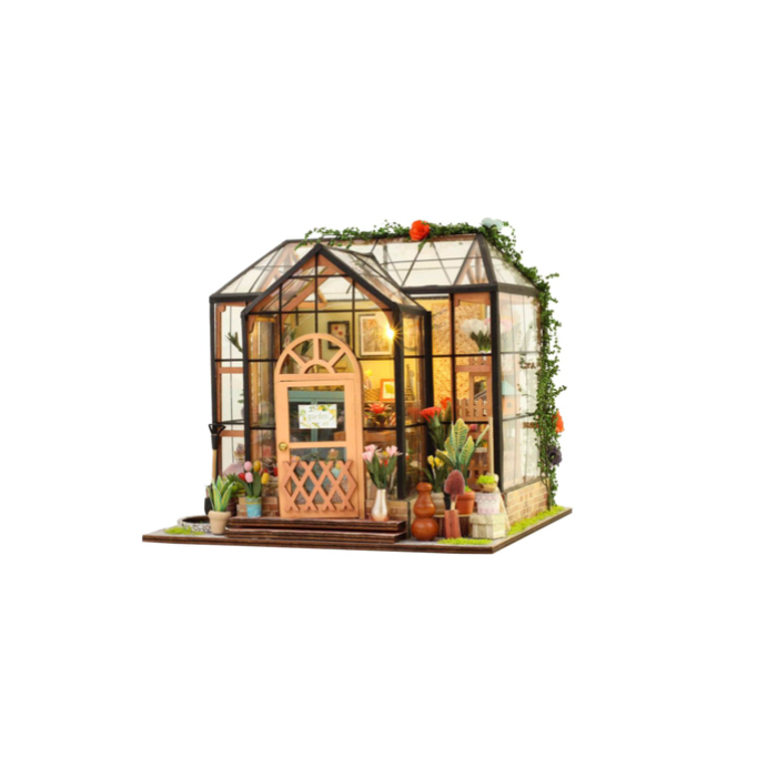 Booknook serre fleurie