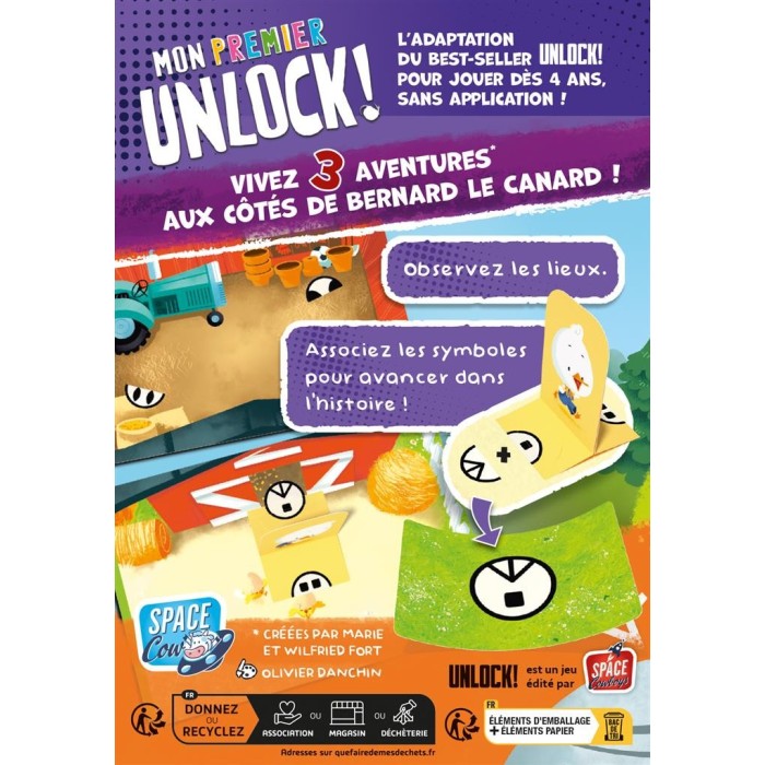 My first Unlock! Duck stories Games | Asmodée | The Tip Geneva