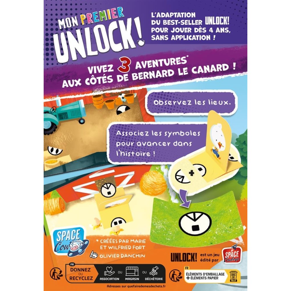 My first Unlock! Duck stories Games | Asmodée | The Tip Geneva