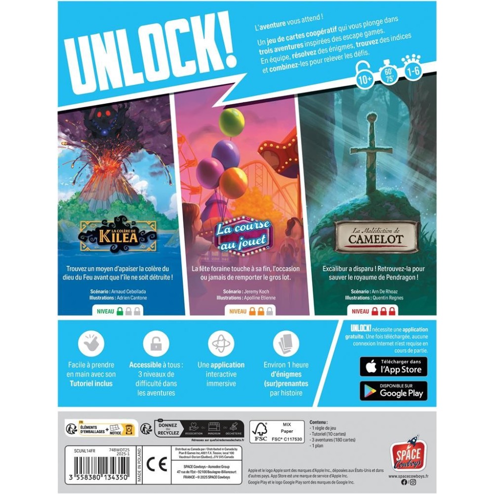 Unlock enchanted adventures Jeux| Asmodée | L'Astuce Genève
