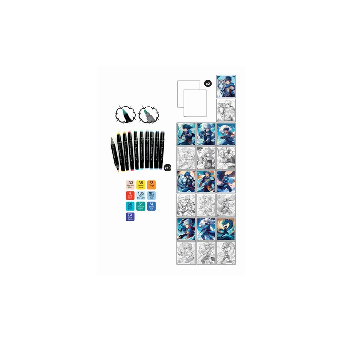 Manga gm layout et marqueurs kemonomimi | Sycomore | L'Astuce Genève