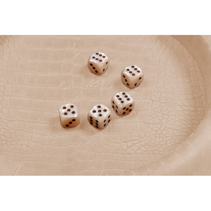 Round Leather Dice Track - Alligator Effect