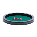 Round Leather Dice Tray Felt