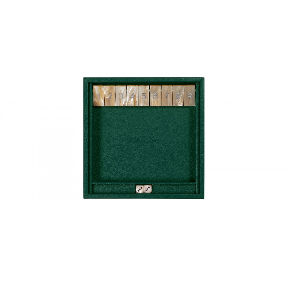 Gioco Shut the Box Pelle Effetto Bufalo