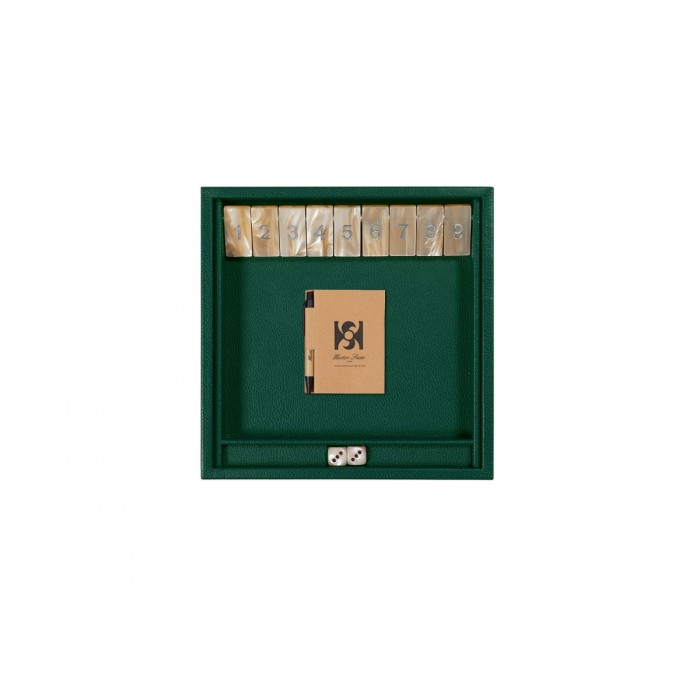 Gioco Shut the Box Pelle Effetto Bufalo