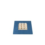 Tic Tac Toe en Cuir - Effet Alligator - Vison
