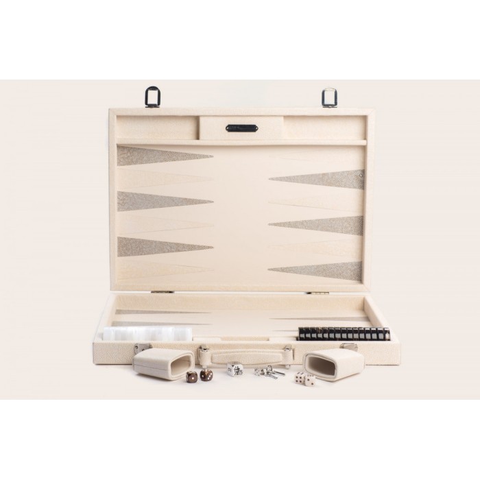 Backgammon Leather - Galuchat Effect - Competition Format