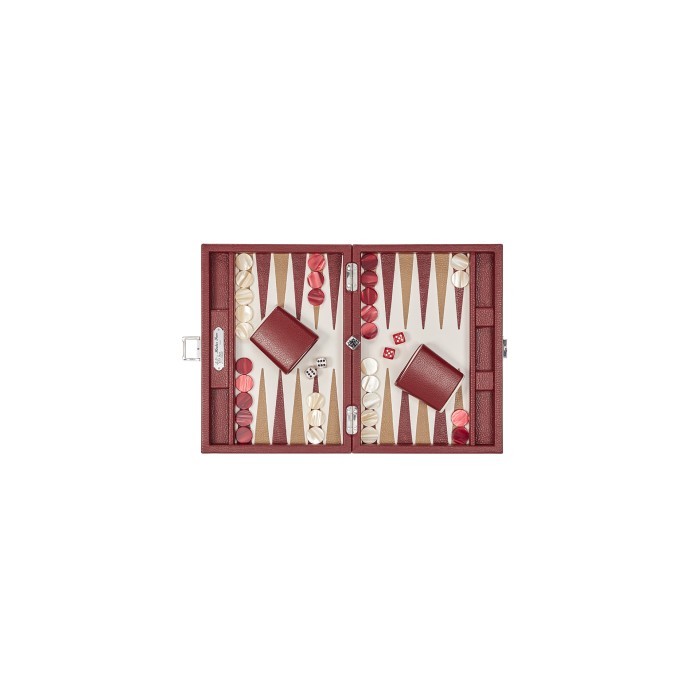 Leder-Backgammon - Büffel-Effekt - Kleine Größe