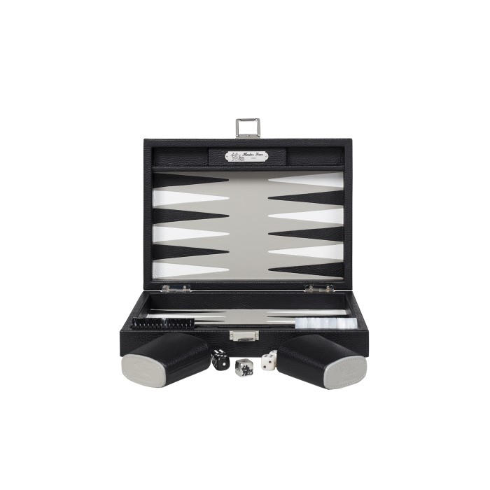 Leder-Backgammon - Büffel-Effekt - Kleine Größe