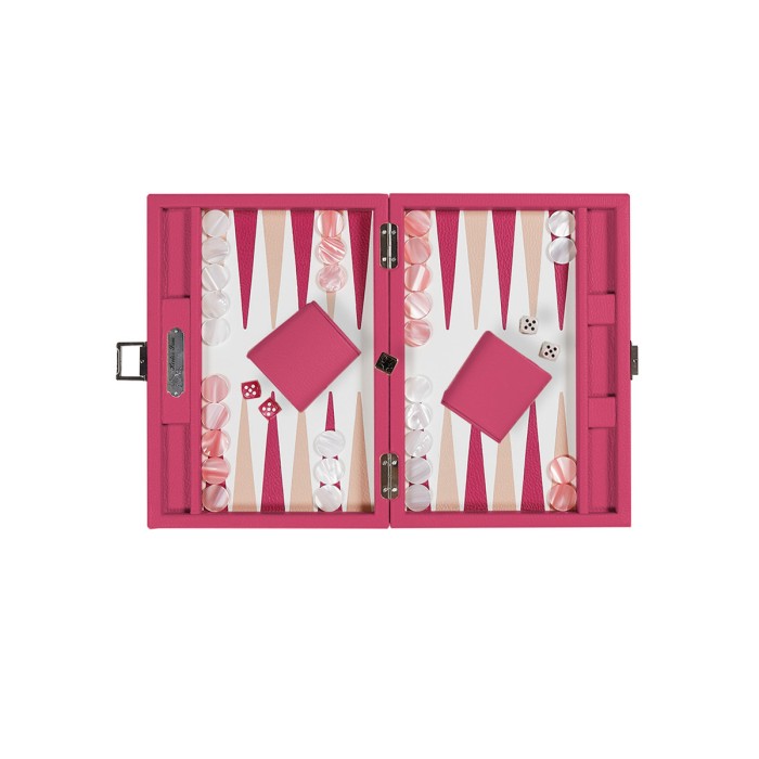 Leder-Backgammon - Büffel-Effekt - Kleine Größe