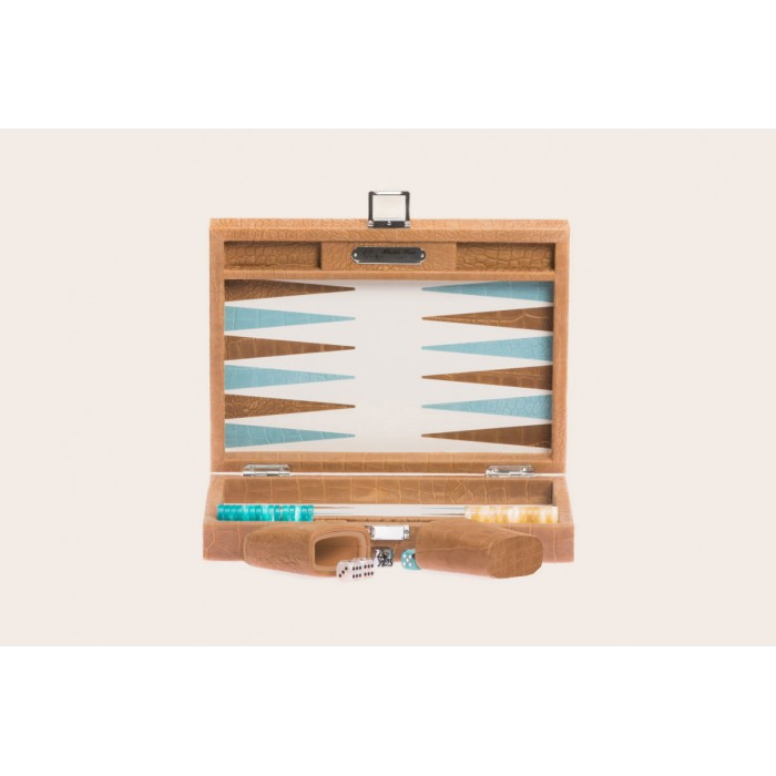 Alligator Leather Small Backgammon