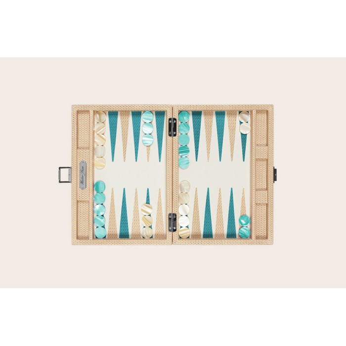 Backgammon Pelle Effetto Catena S