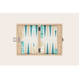 Chain Effect Leather Small Backgammon