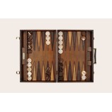 Backgammon Pelle Effetto Patinato Galuchat XL