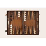 Patina-Galuchat-Leder Backgammon Medium