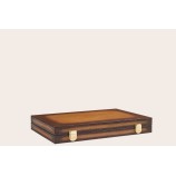 Patina-Galuchat-Leder Backgammon Medium