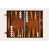Patina-Effekt Leder Backgammon Large