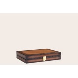 Backgammon Cuir Medium Cognac | Hector Saxe | L'Astuce Genève