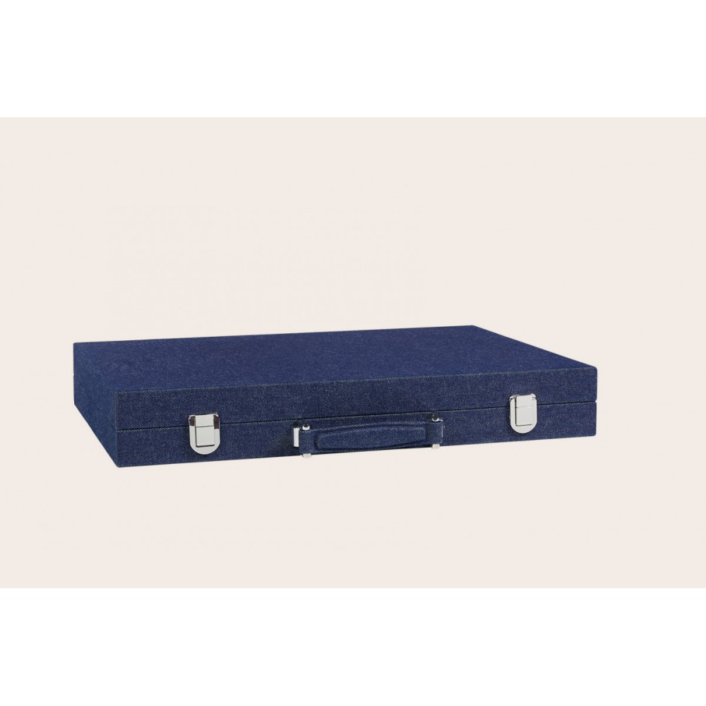 Canvas Backgammon - Denim Style - Competition Size