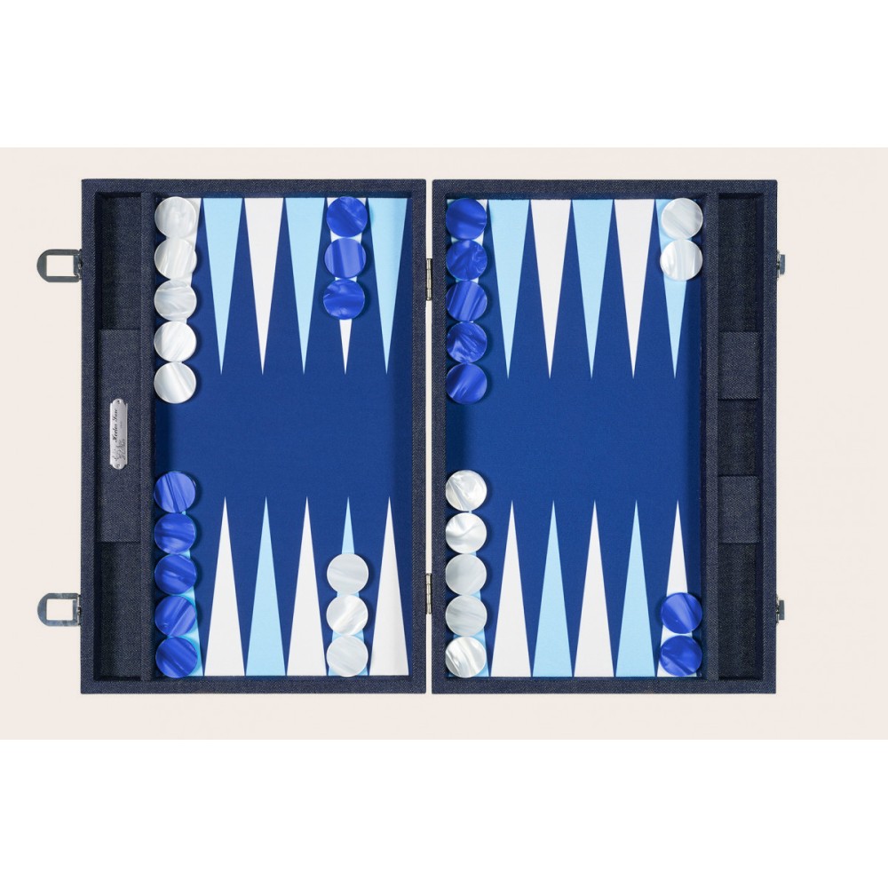 Leinwand-Backgammon - Jeans-Stil - Große Größe