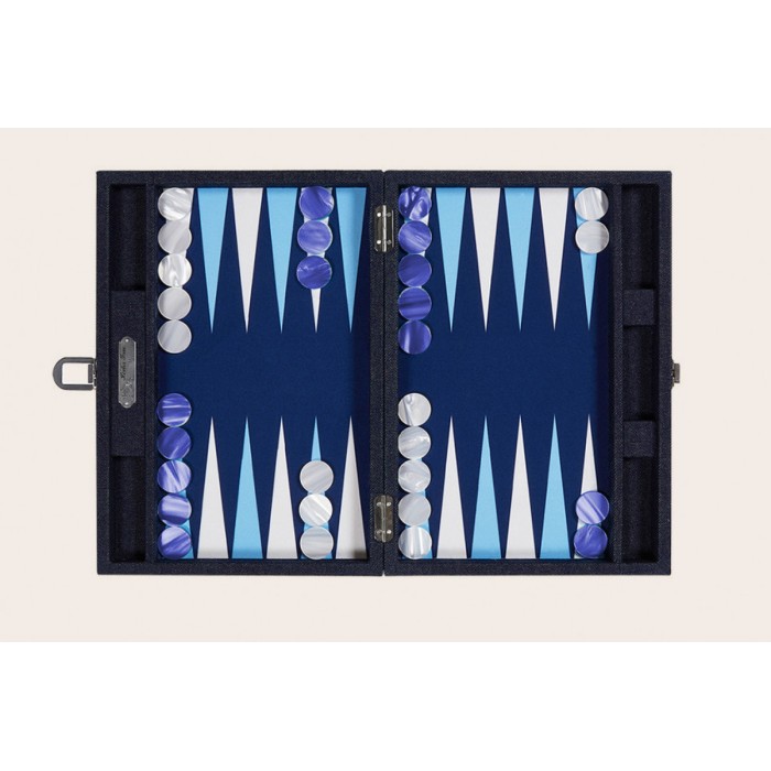 Canvas Backgammon Jeans-Optik Medium