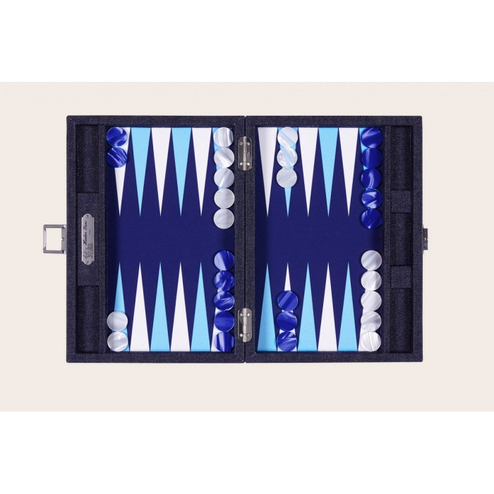 Canvas Backgammon Jeans-Optik Small