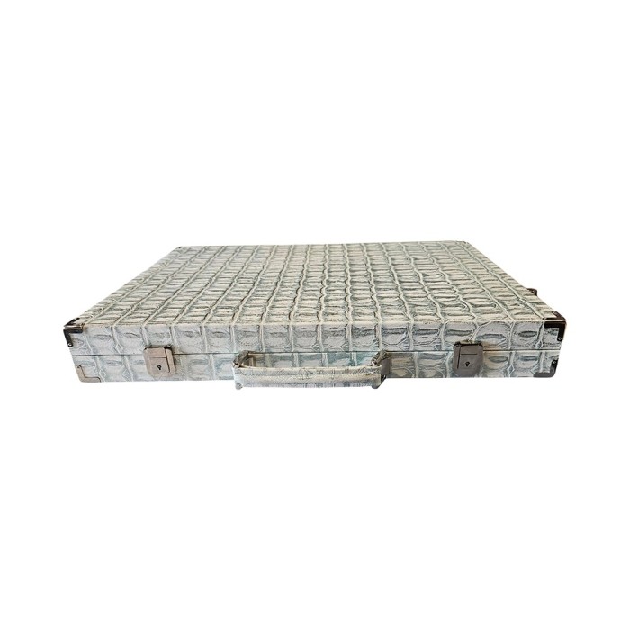 Kigali Kroko-Optik Leder Backgammon