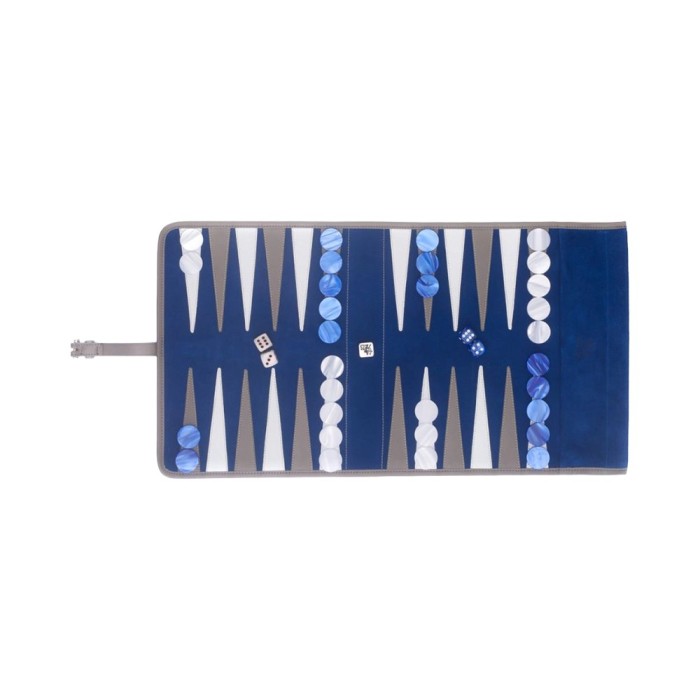Backgammon de Voyage Mysterious Bleu Nuit